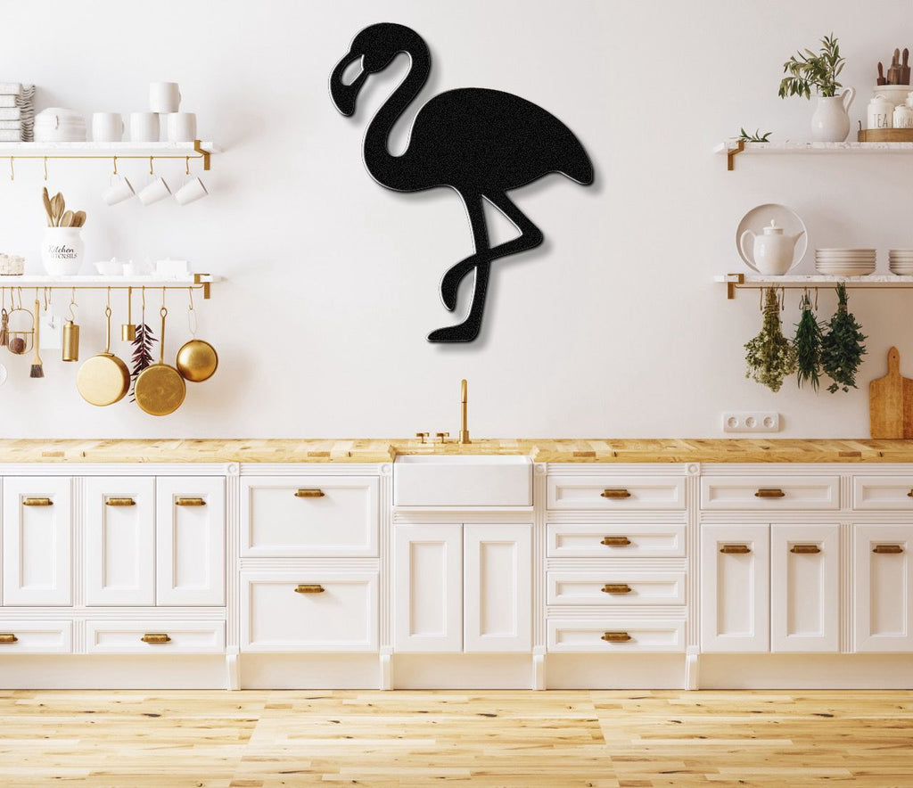 Flamingo Metal Wall Art