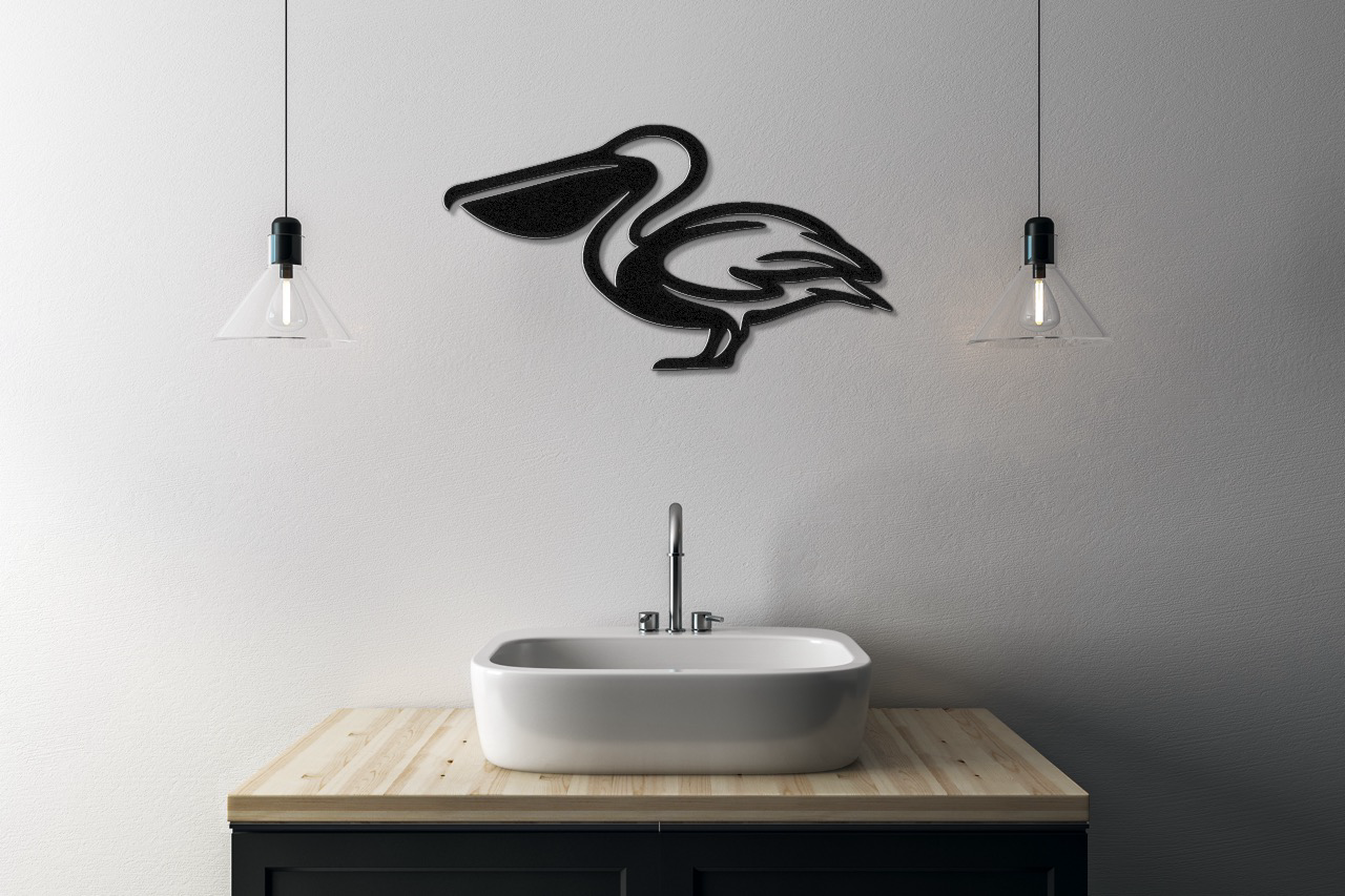 Pelican Metal Wall Art