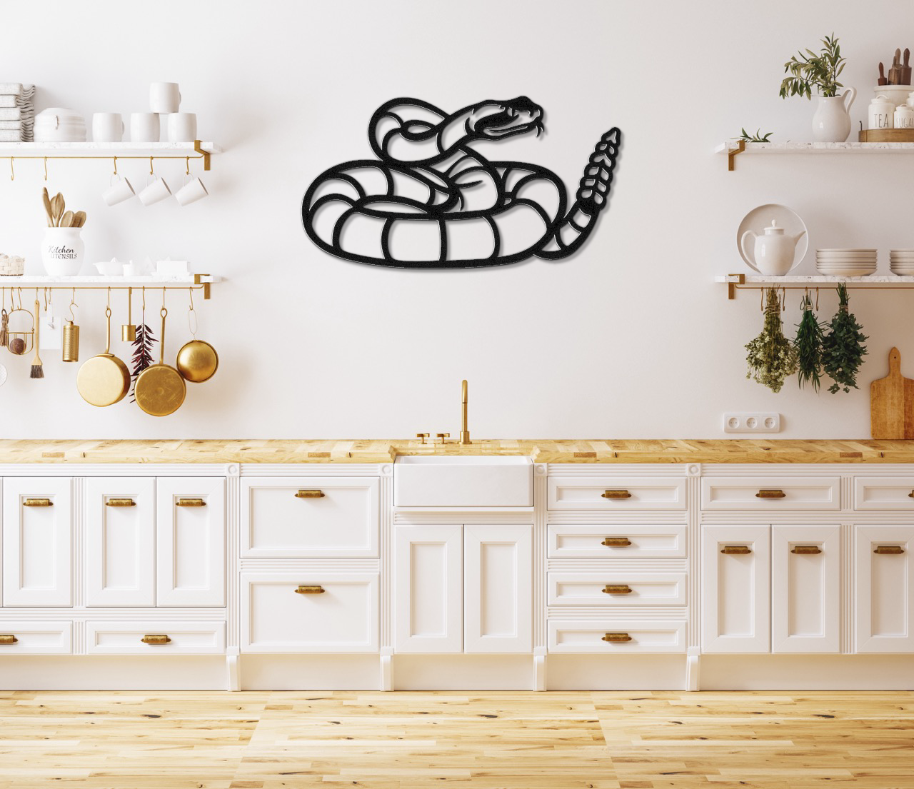 Snake Metal Wall Art