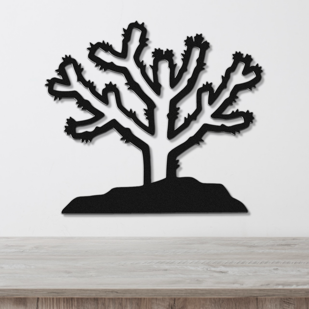 Cholla Cactus Metal Wall Art