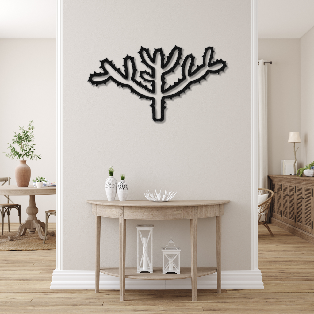 Cholla Cactus Metal Wall Art