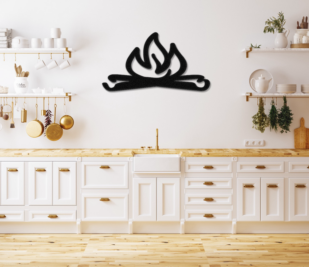 Campfire Metal Wall Art