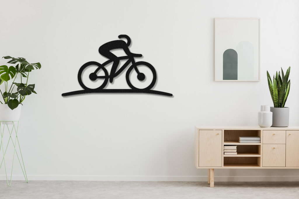 Cycling Metal Wall Art