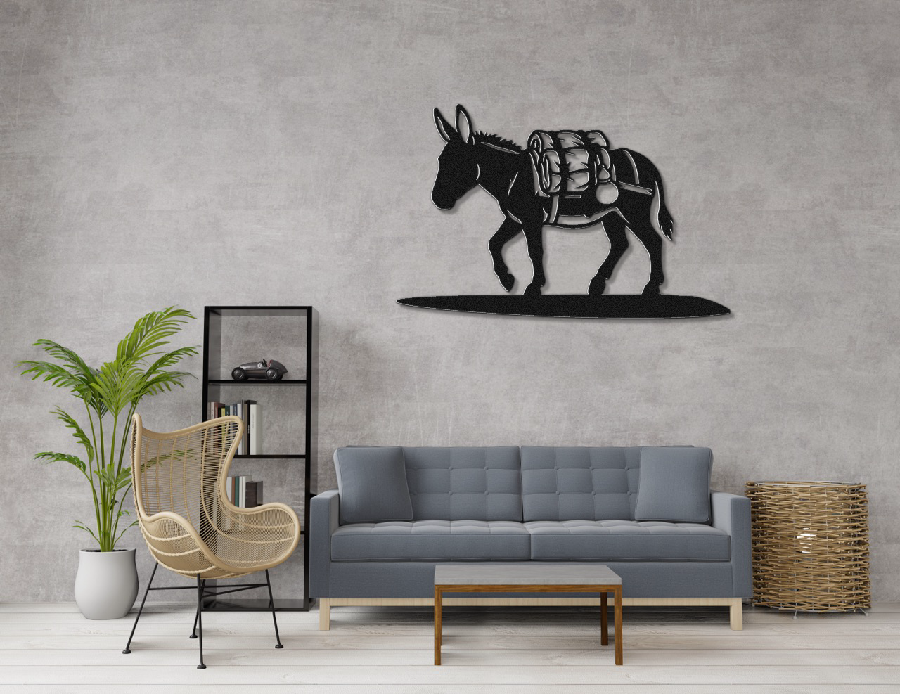 Burro Metal Wall Art