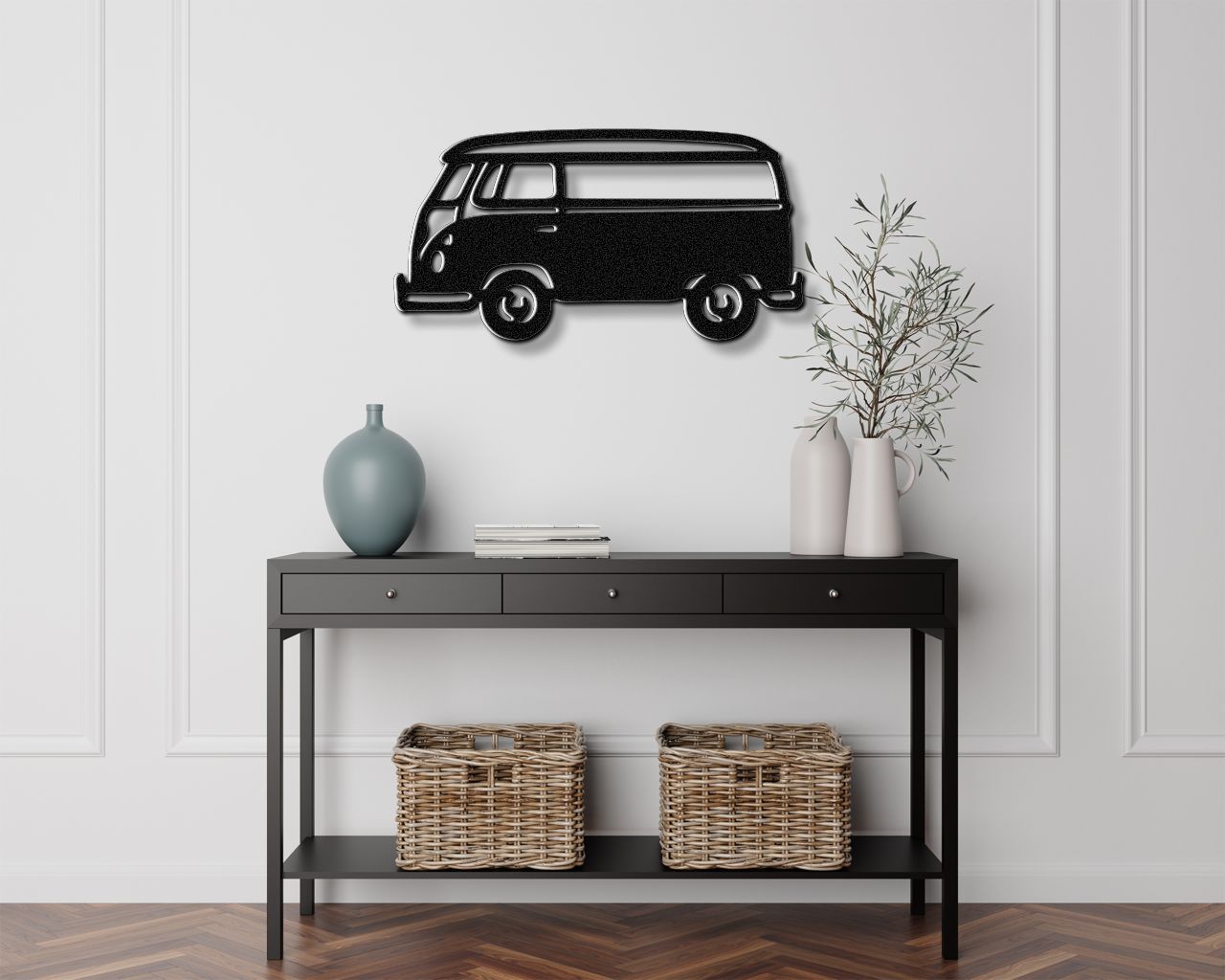 Vintage Van Metal Wall Art