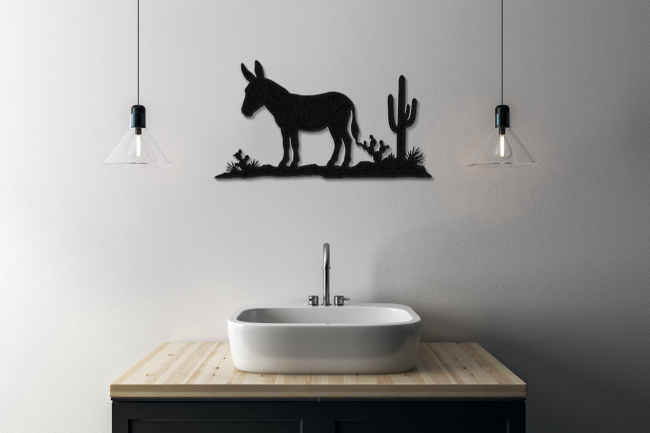 Burro Metal Wall Art