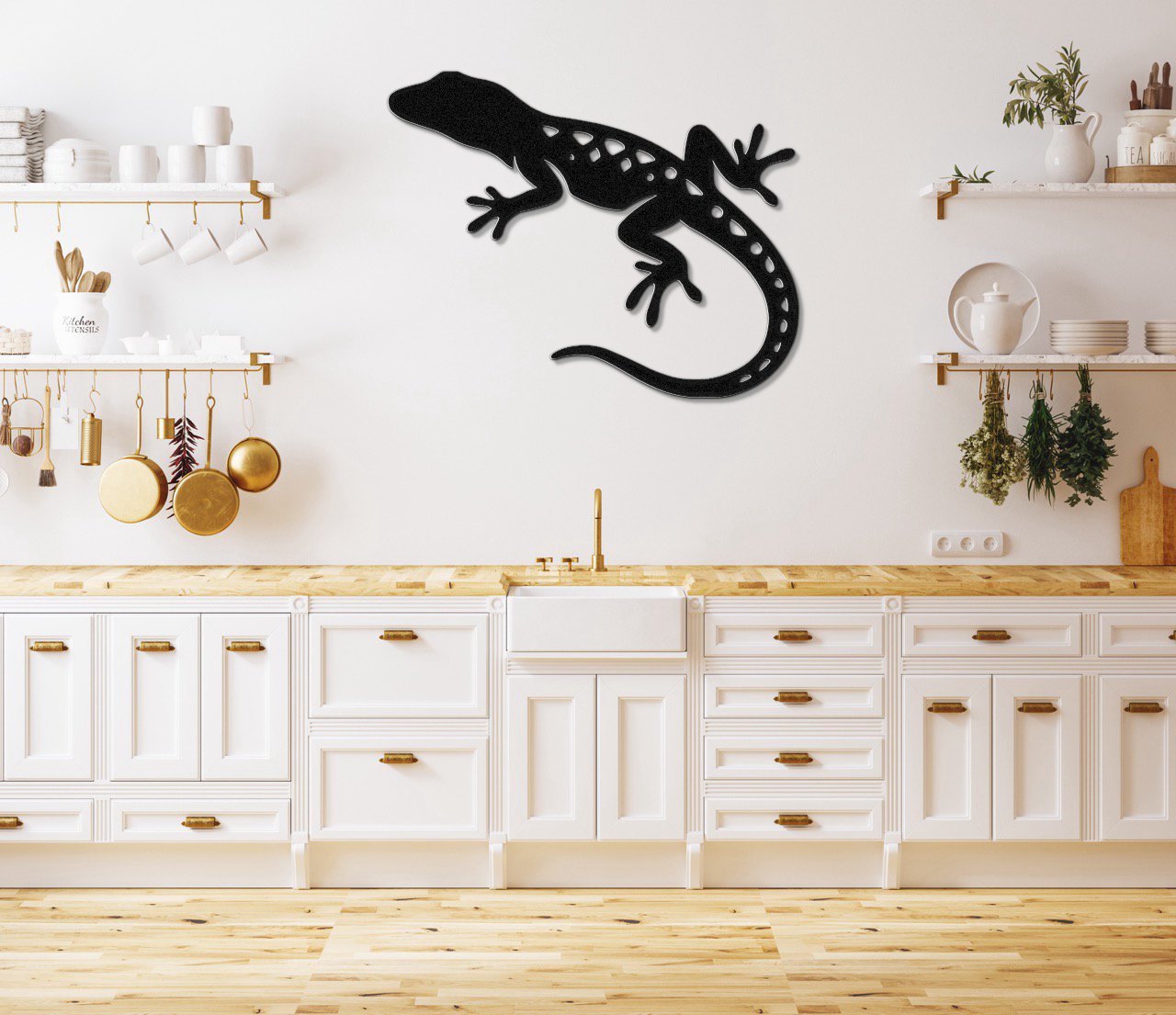 Lizard Metal Wall Art