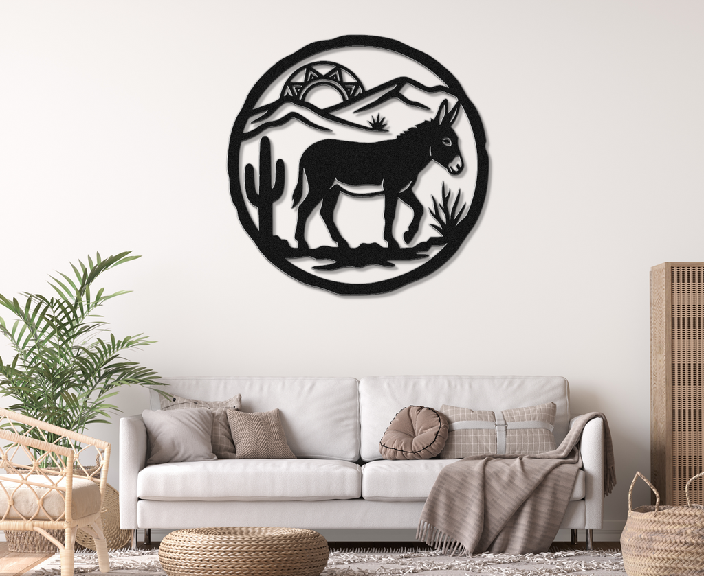Burro Metal Wall Art