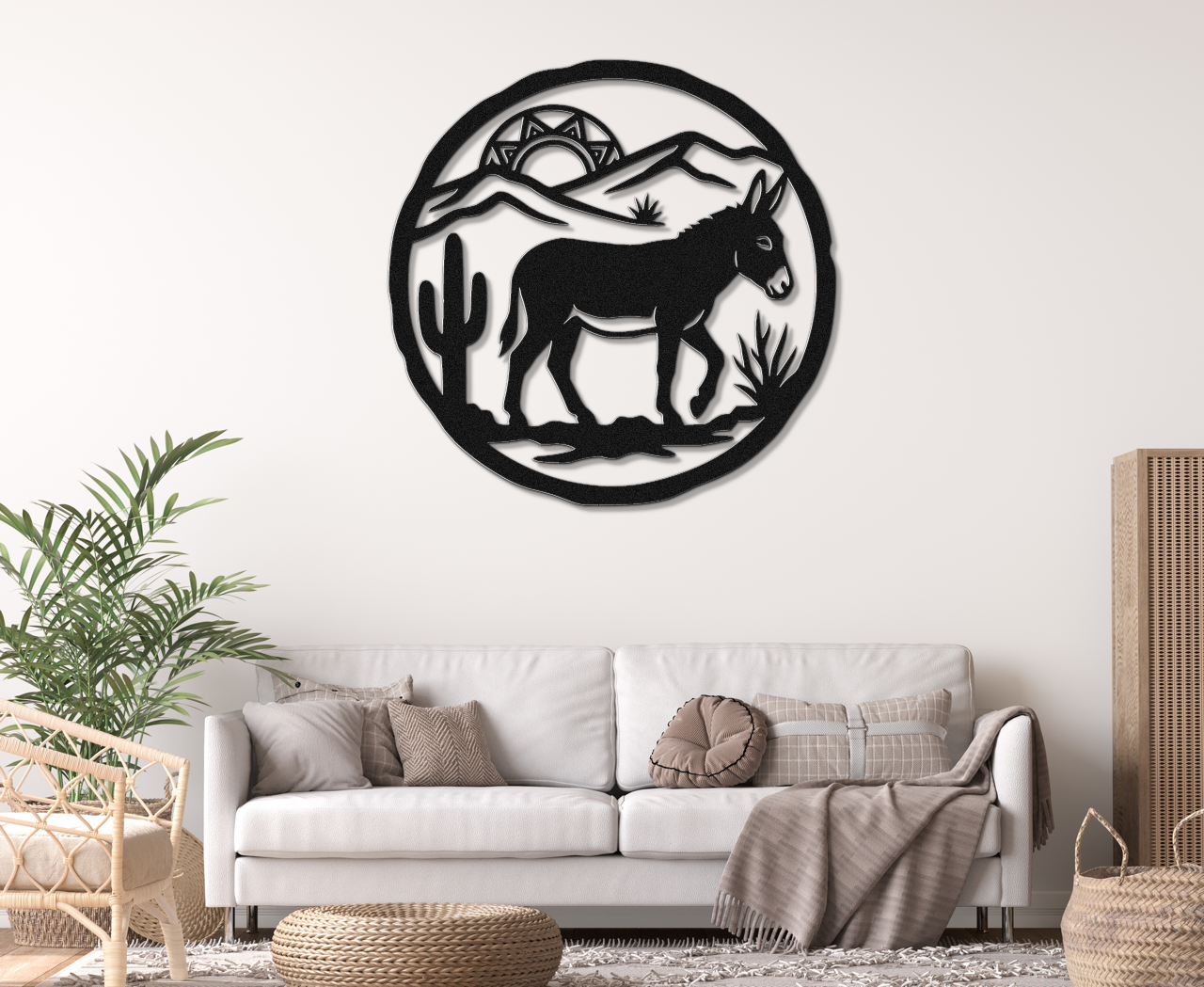 Burro Metal Wall Art
