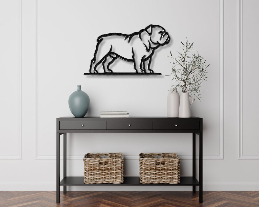 Bulldog Metal Wall Art
