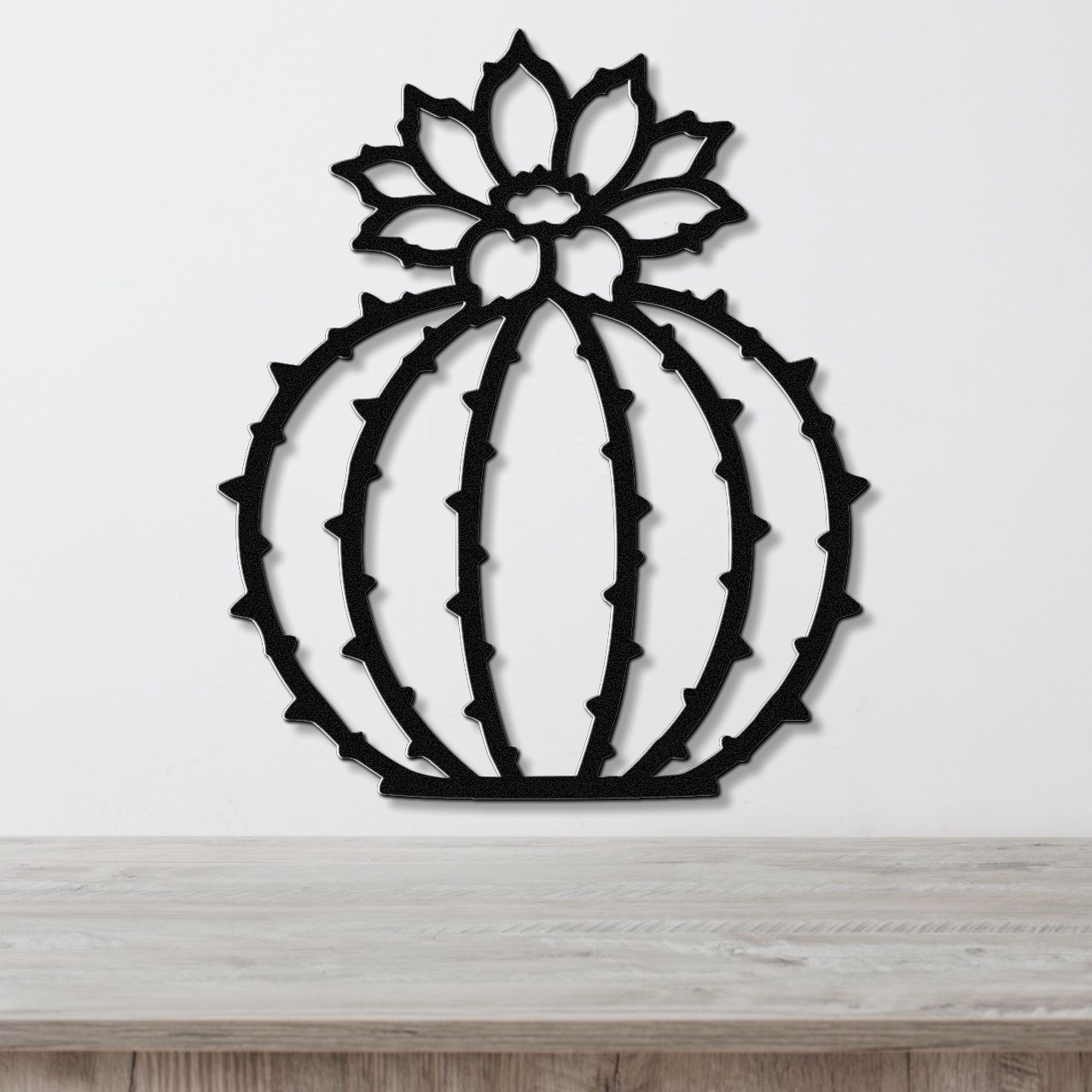 Barrel Cactus Metal Wall Art
