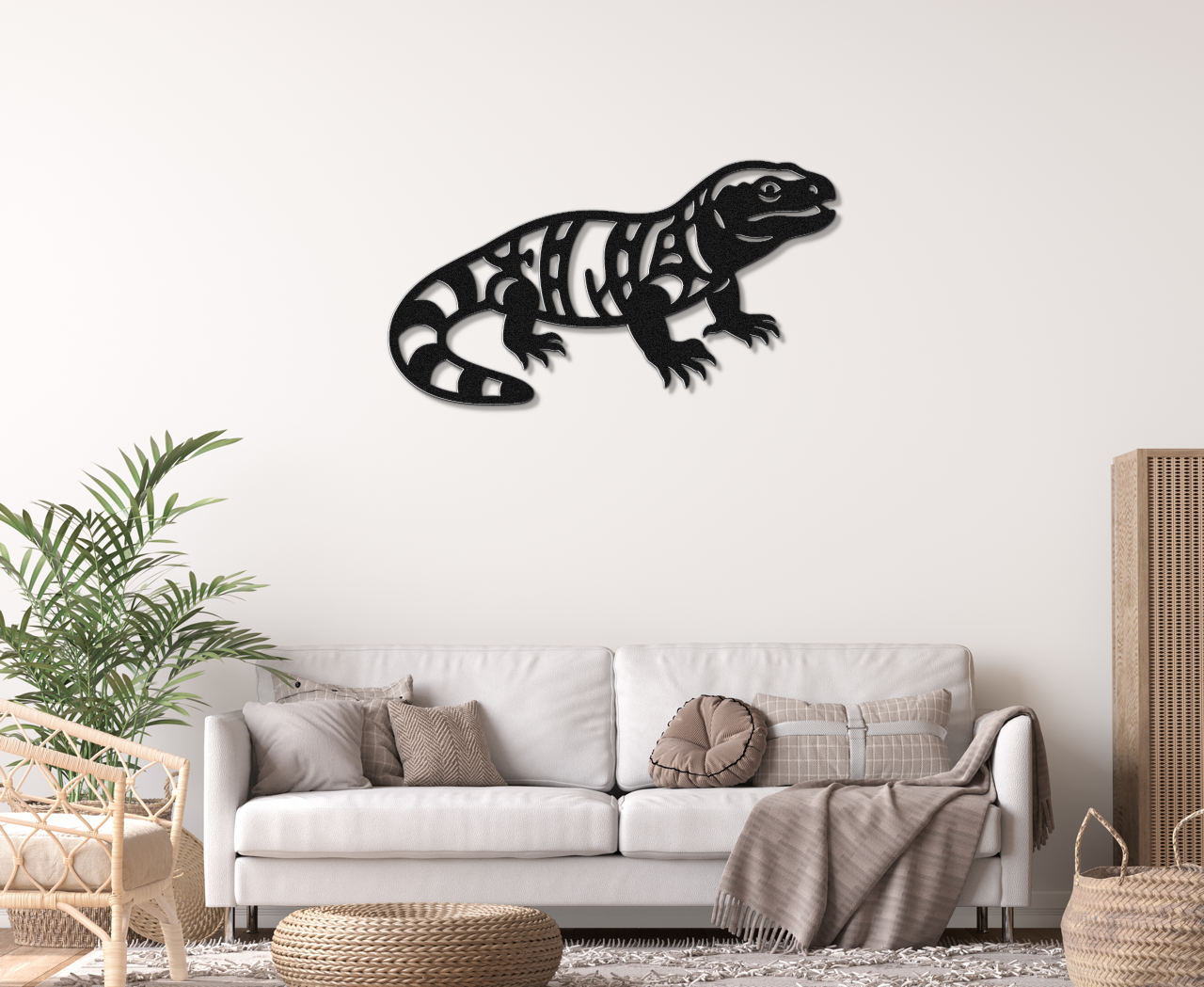 Gila Monster Metal Wall Art