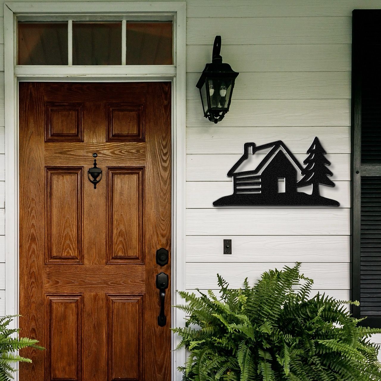 Mountain Cabin Metal Wall Art