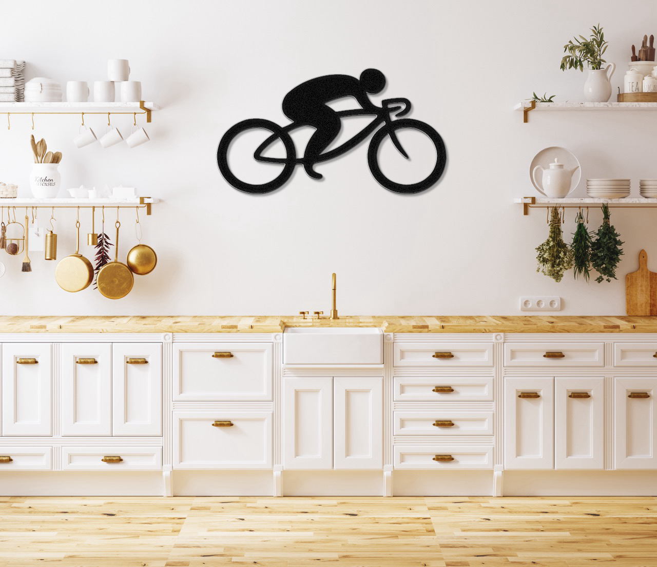Cycling Metal Wall Art
