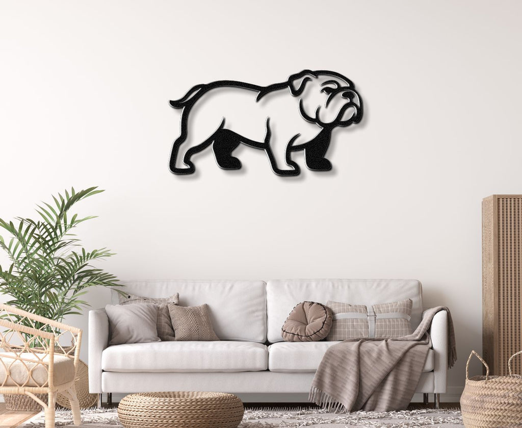 Bulldog Metal Wall Art