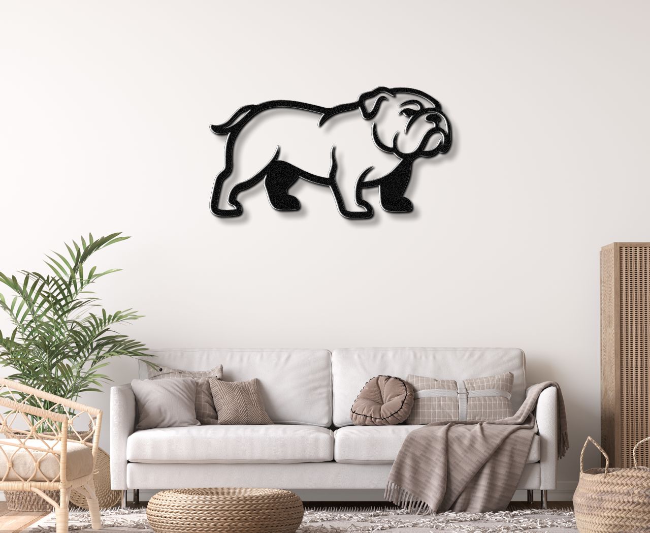 Bulldog Metal Wall Art