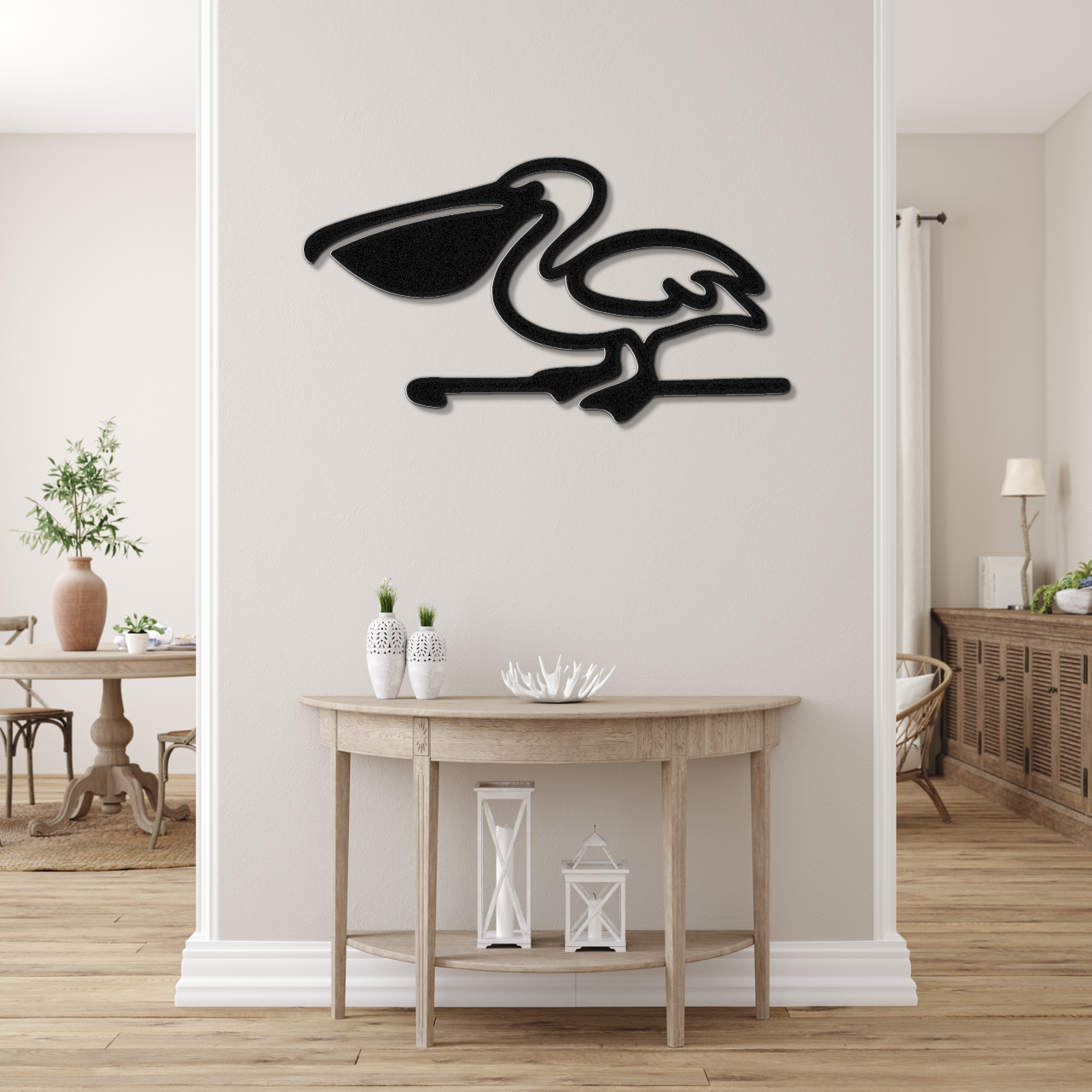 Pelican Metal Wall Art