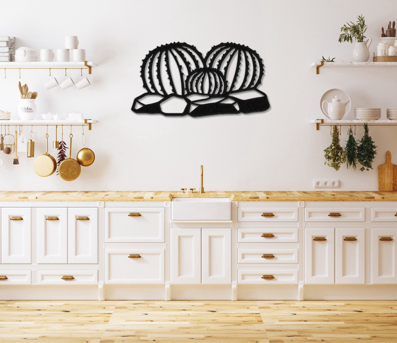 Barrel Cactus Metal Wall Art