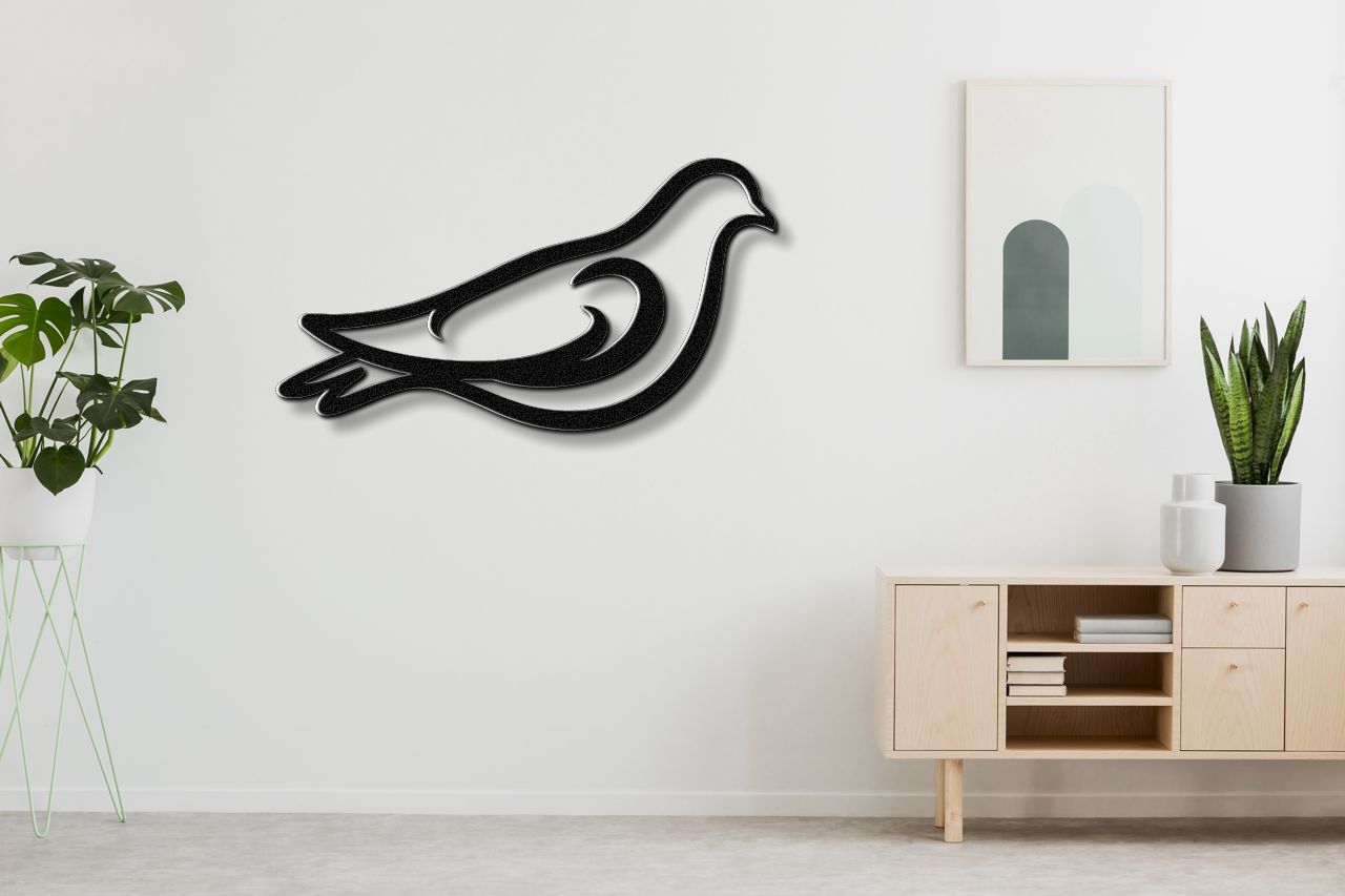 Pigeon Metal Wall Art