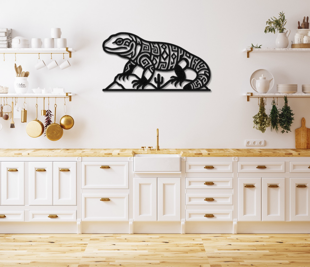 Gila Monster Metal Wall Art