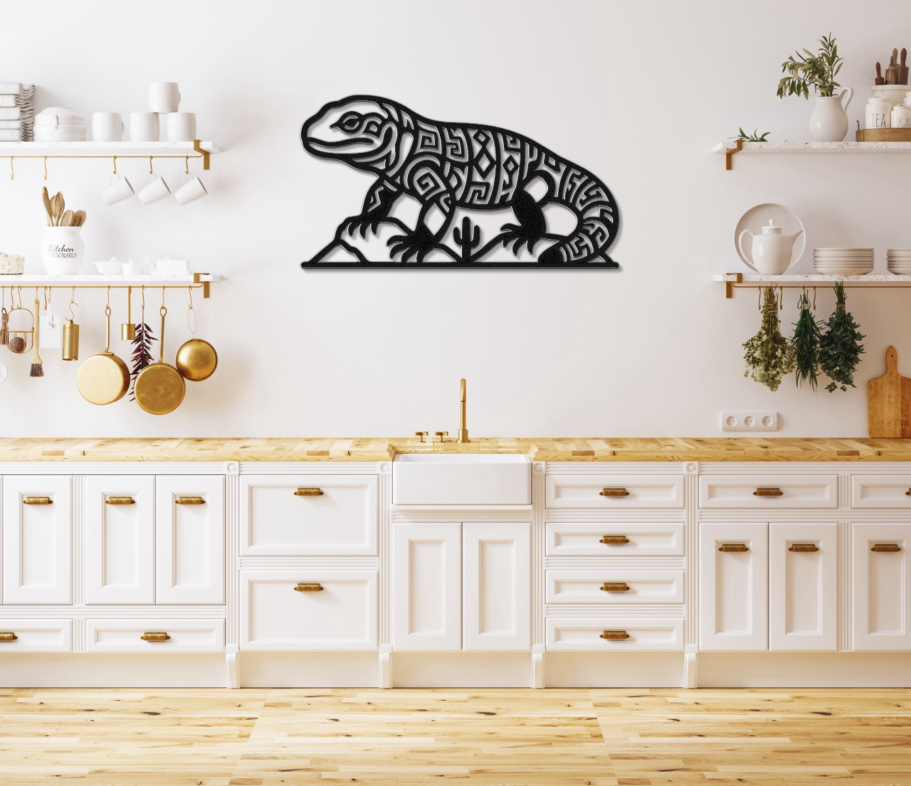 Gila Monster Metal Wall Art