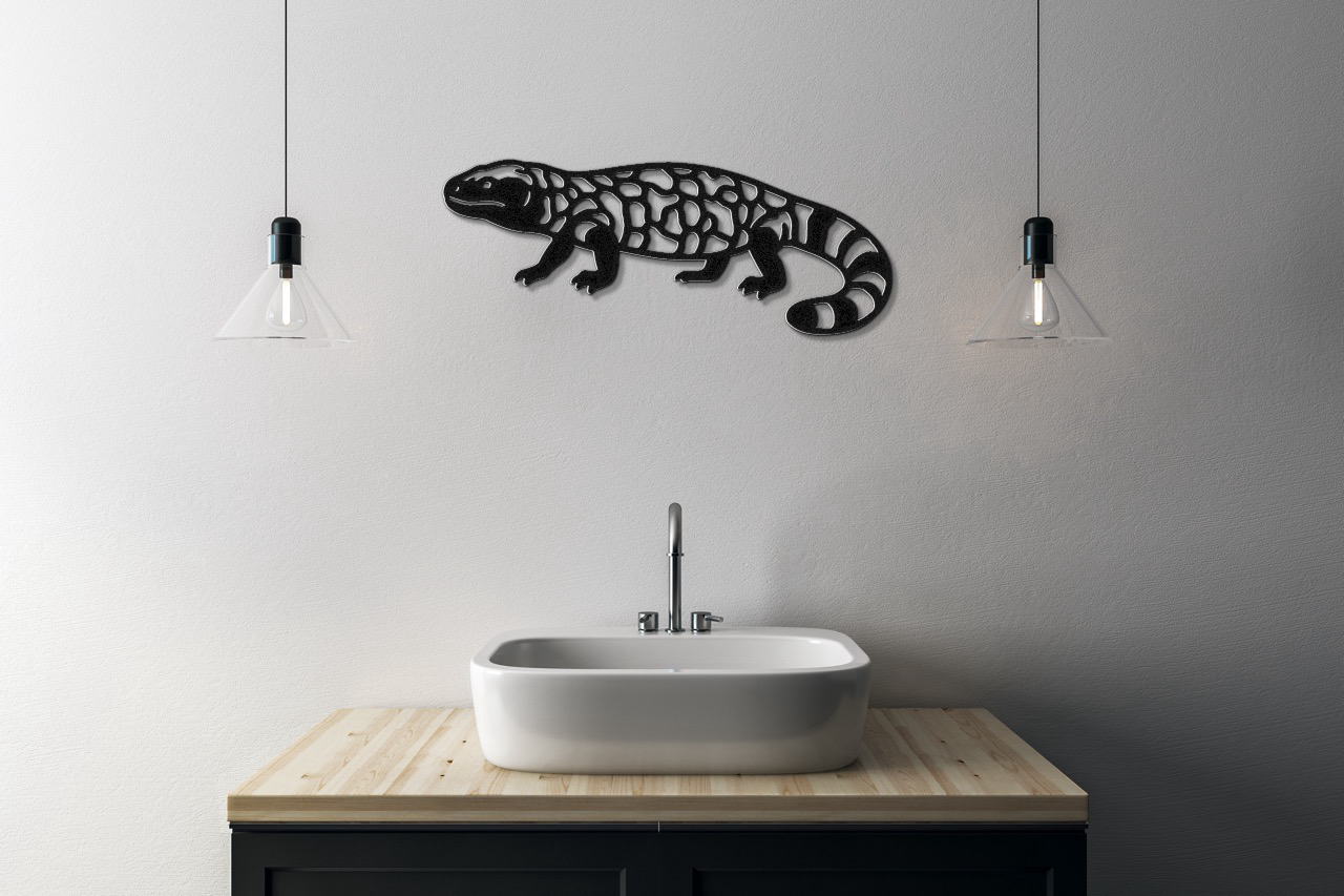 Gila Monster Metal Wall Art