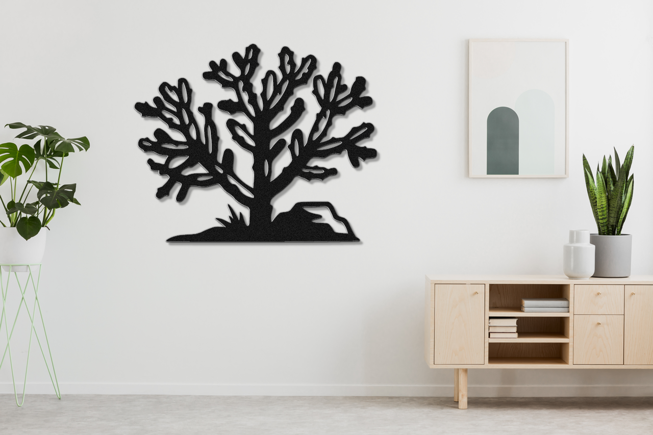 Cholla Cactus Metal Wall Art