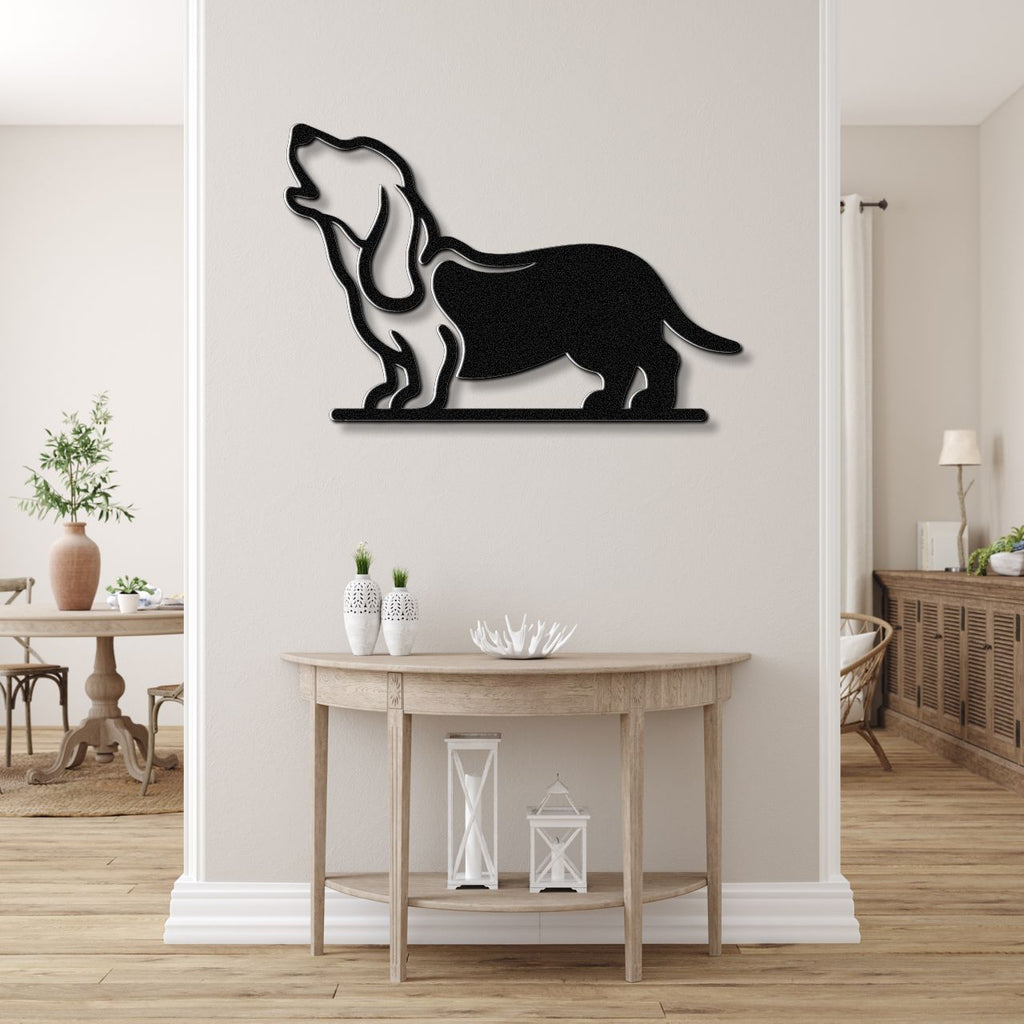 Basset Hound Metal Wall Art