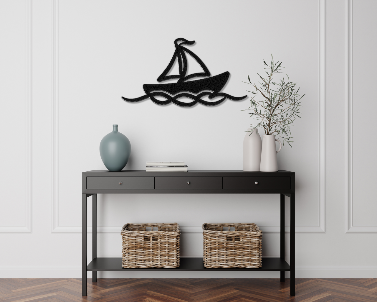 Sailboat Metal Wall Art