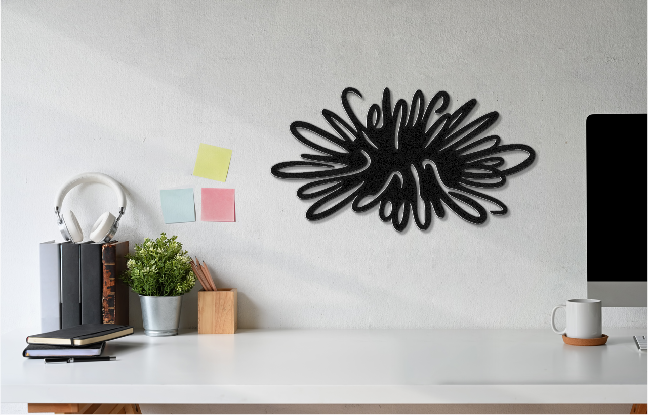 Sea Urchin Metal Wall Art