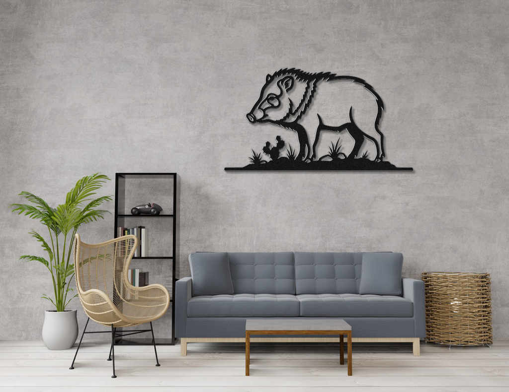 Javelina Metal Wall Art