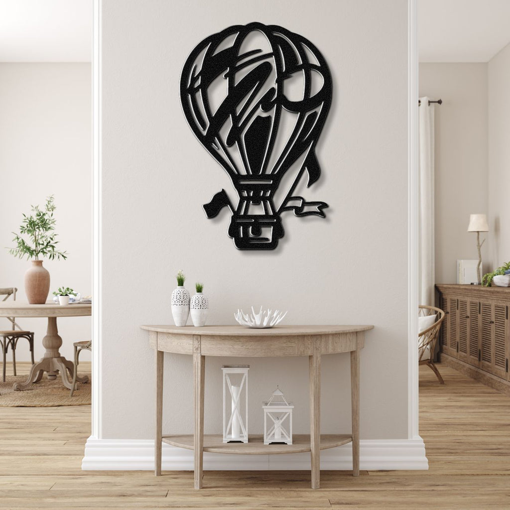 Hot Air Balloon Metal Wall Art