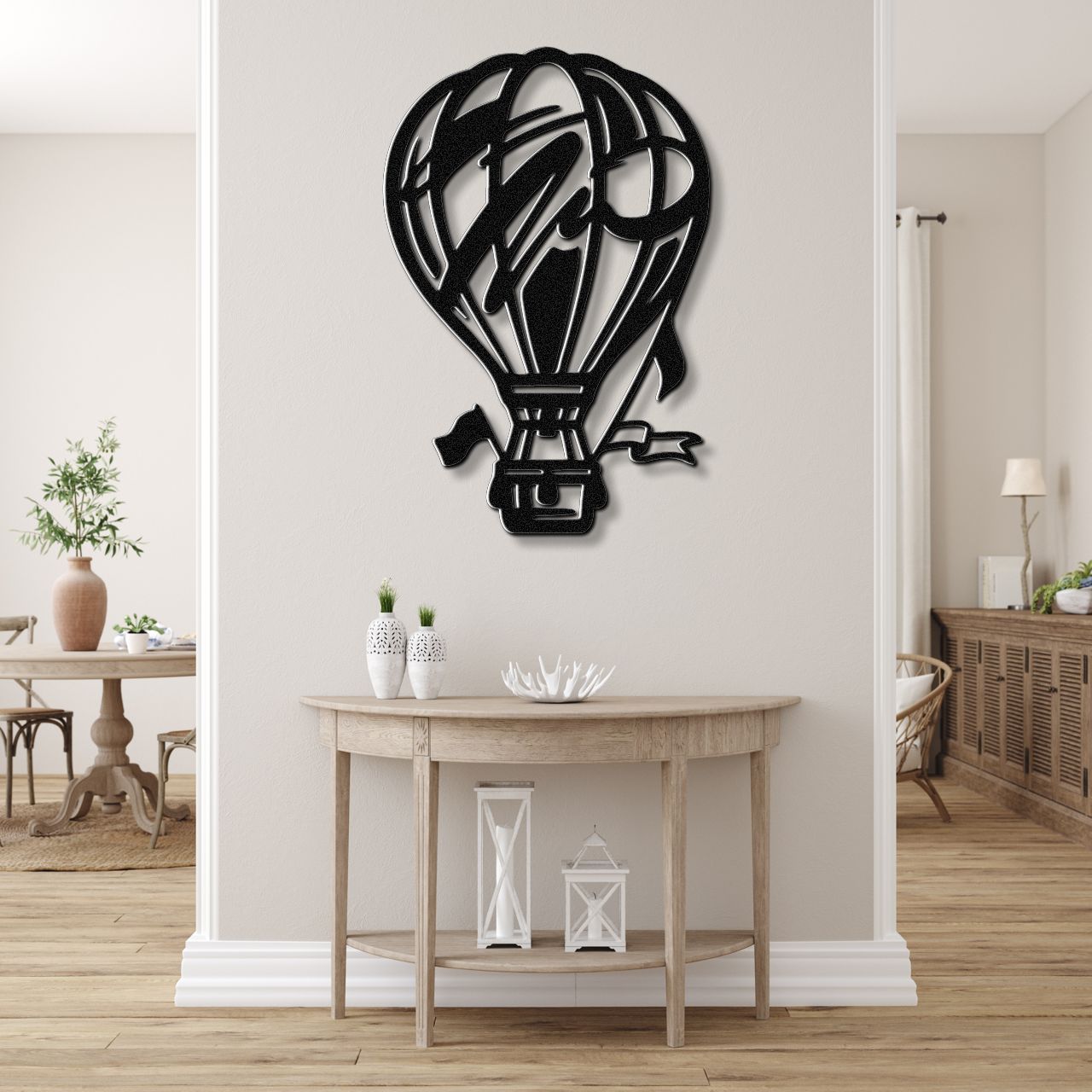 Hot Air Balloon Metal Wall Art
