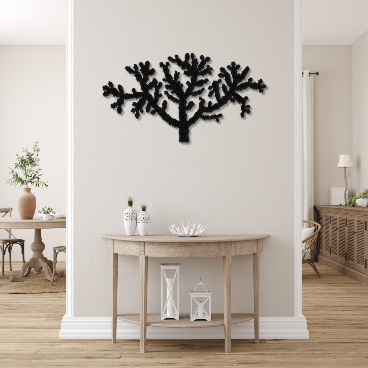 Cholla Cactus Metal Wall Art