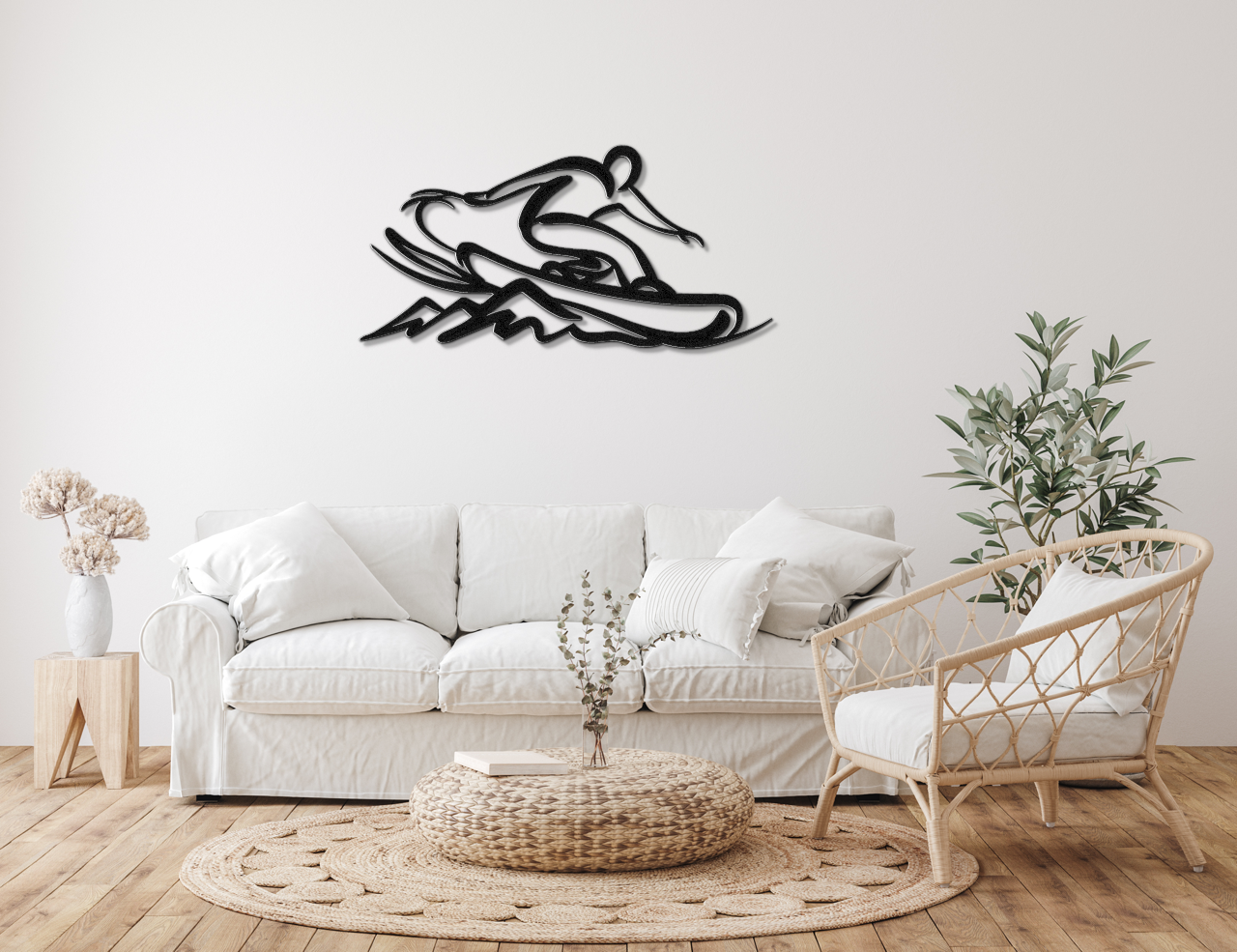 Snowboarding Metal Wall Art