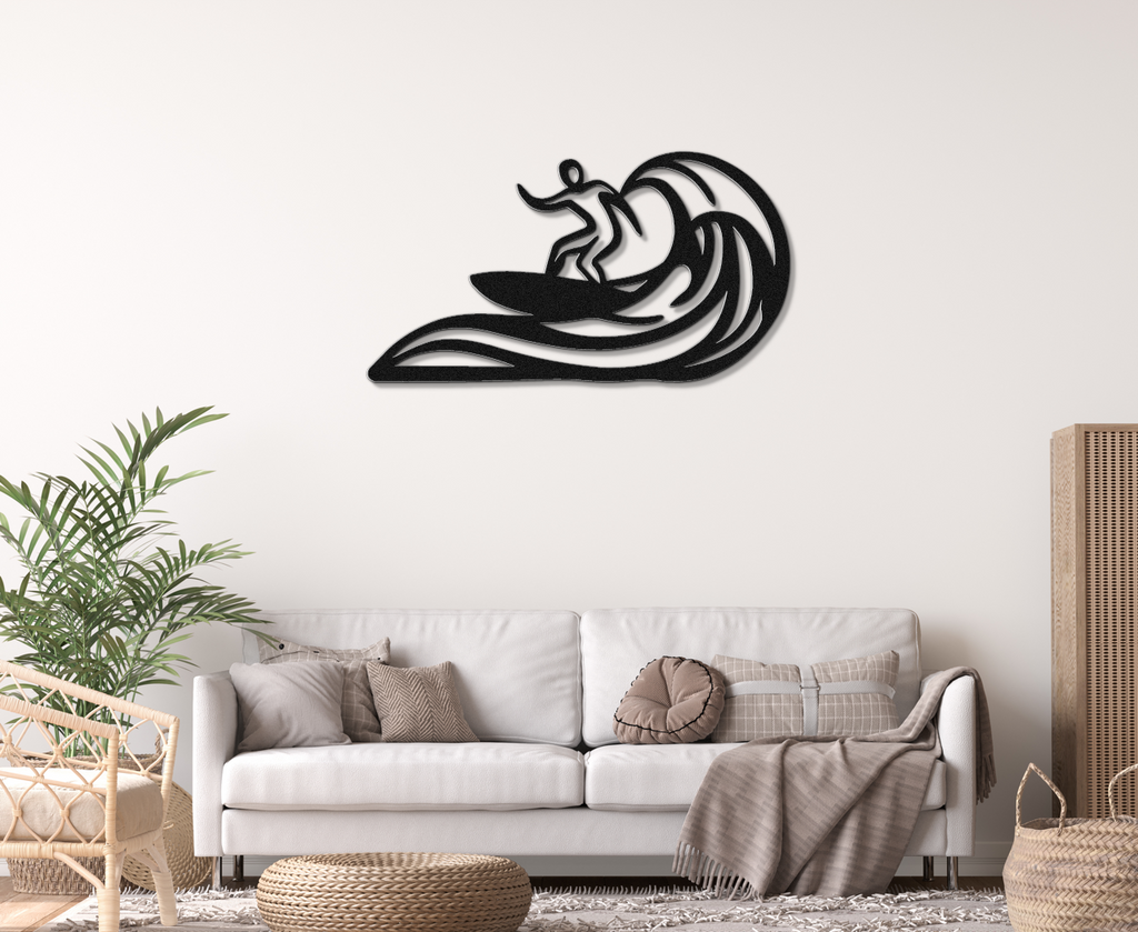 Surfer Metal Wall Art