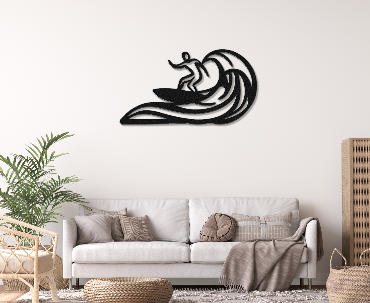 Surfer Metal Wall Art