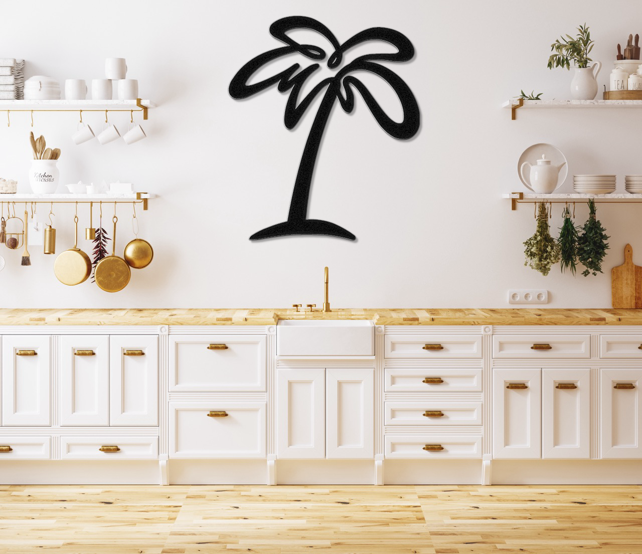 Palm Tree Metal Wall Art