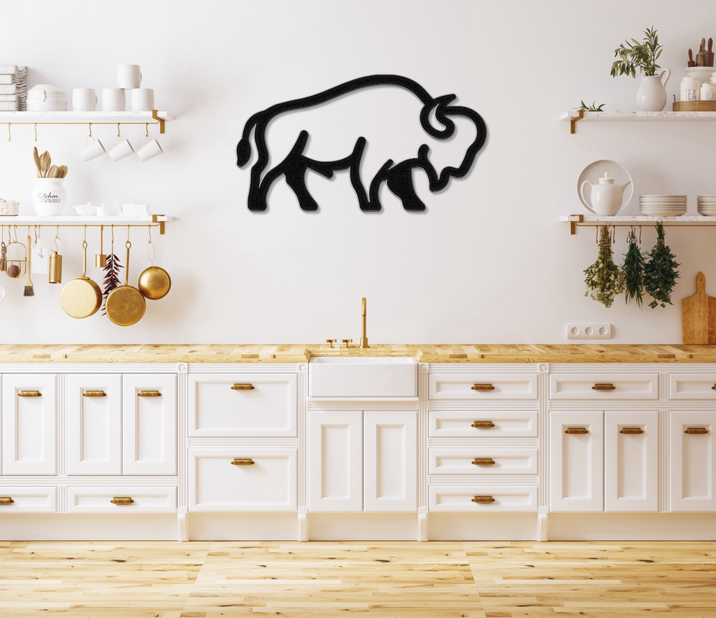 Buffalo Metal Wall Art