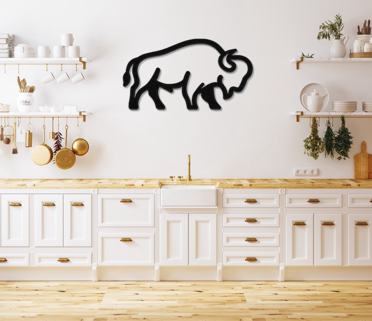 Buffalo Metal Wall Art