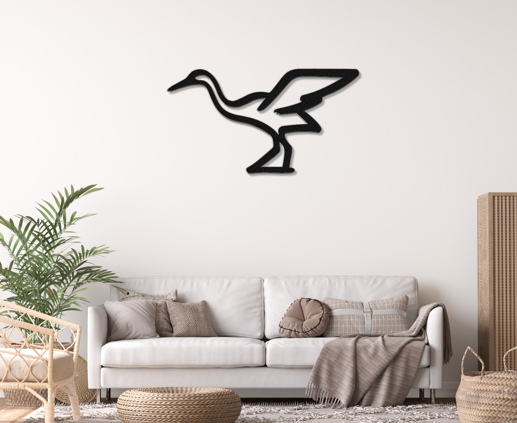 Crane Metal Wall Art