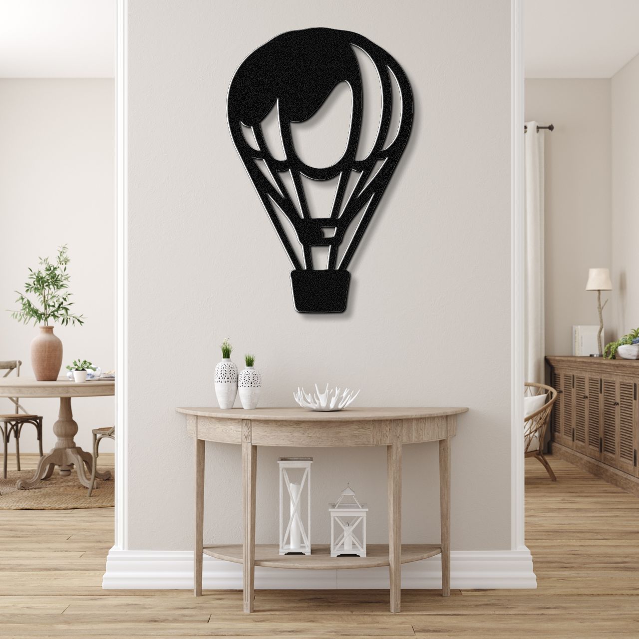 Hot Air Balloon Metal Wall Art
