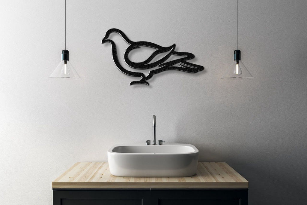 Pigeon Metal Wall Art