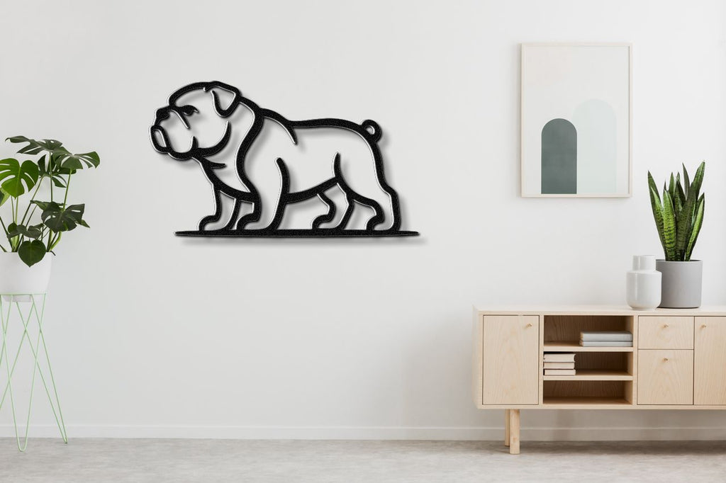 Bulldog Metal Wall Art