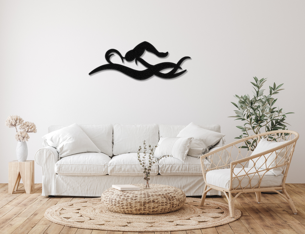Swimmer Metal Wall Art