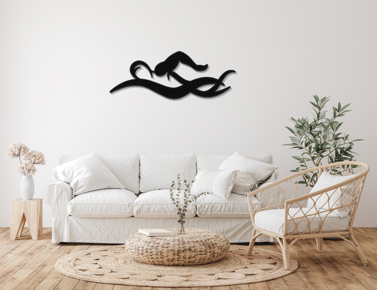 Swimmer Metal Wall Art