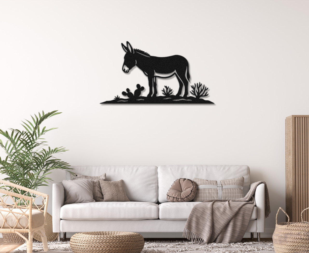 Burro Metal Wall Art