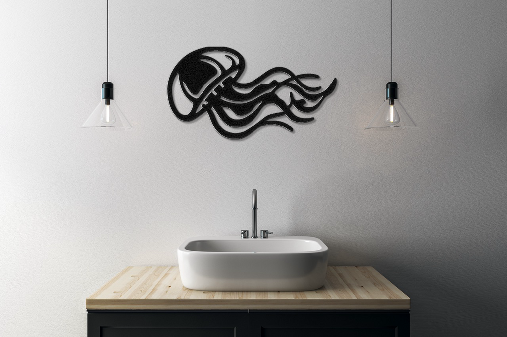 Jellyfish Metal Wall Art