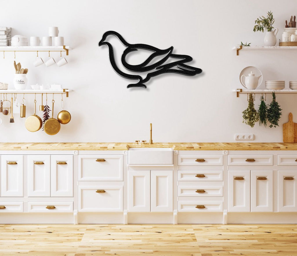 Pigeon Metal Wall Art