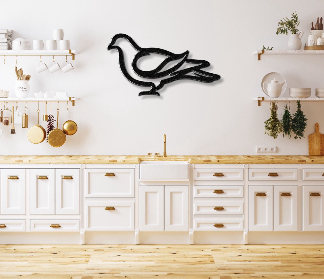 Pigeon Metal Wall Art